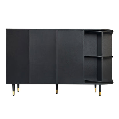 Greta Sideboard Buffet Cabinet - Black