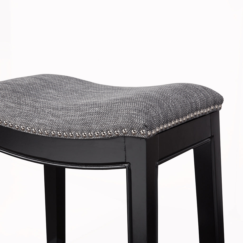 Saddle Counter Stool  - Gray