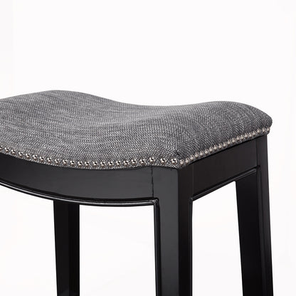 Saddle Counter Stool  - Gray