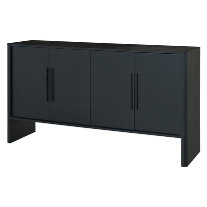 Miya Retro Sideboard Buffet - Black