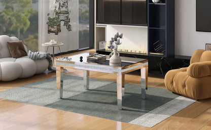 Mirrora Glass Mirrored Coffee Table