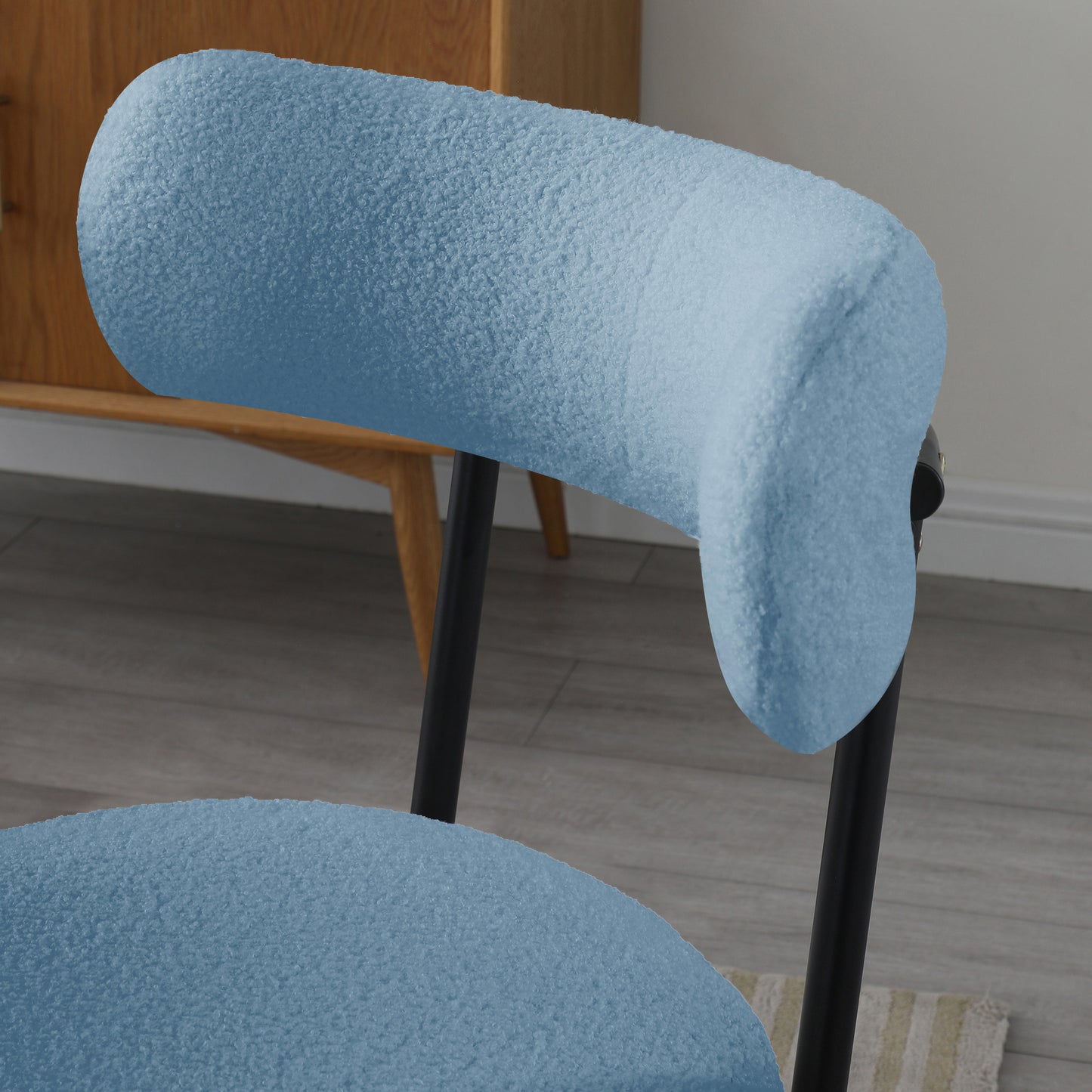 Juke Fabric Dining Chair (Set of 2) - Light Blue