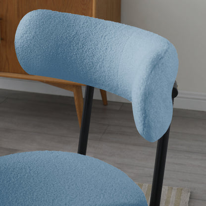 Juke Fabric Dining Chair (Set of 2) - Light Blue