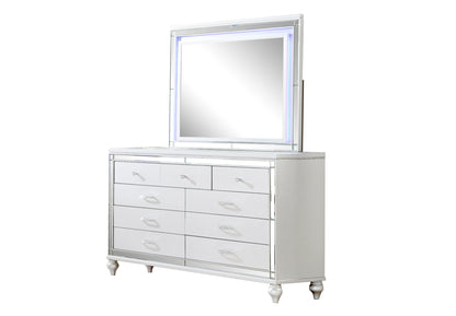 Sterling Mirror Framed Dresser White