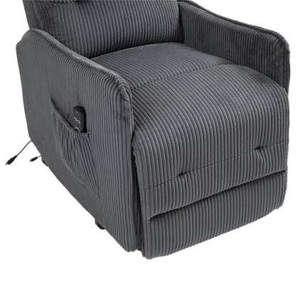 Fraser Electric Recliner Chair - Dark Gray