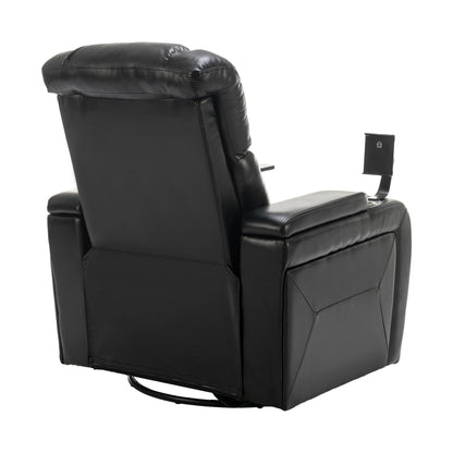 Comfort Max 270 Degree Swivel Power Recliner - Black
