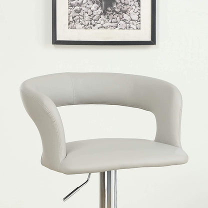 Enox Adjustable Heigh Bar Stool  - White Set of 2