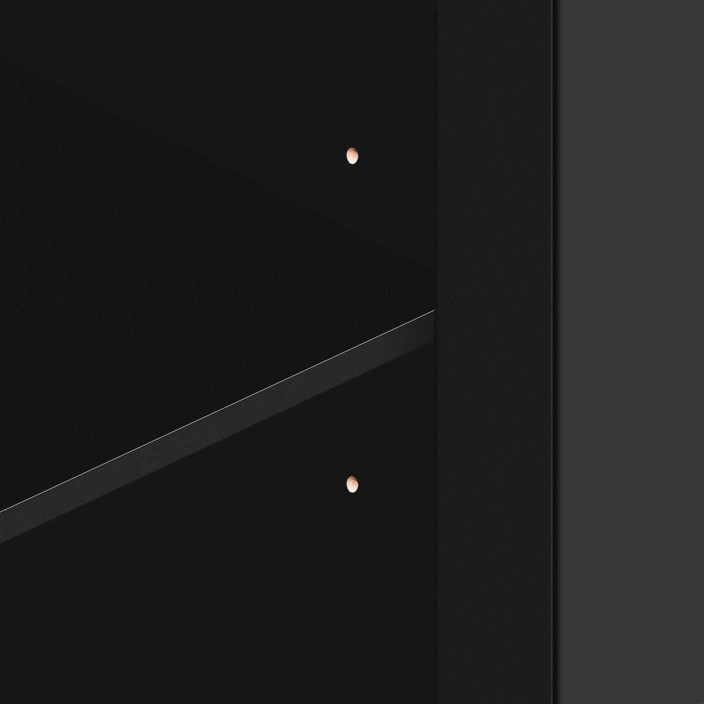 Hynes 4-Door Mirror Buffet Cabinet - Black