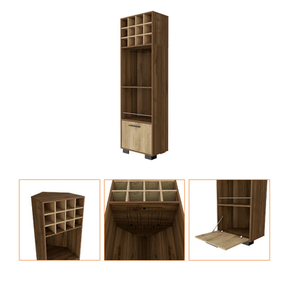Jackson 12-Bottle 2-Shelf 1-Drawer Bar Cabinet