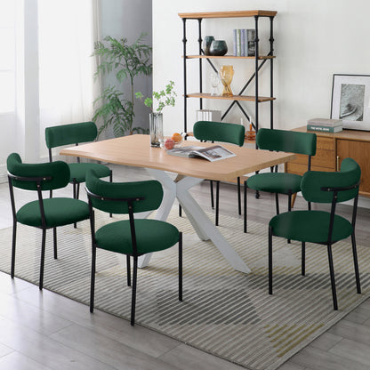 Juke Fabric Dining Chair (Set of 2) - Green