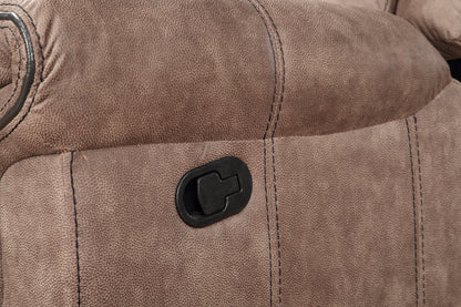 Dollum Velvet Sectional Sofa - Chocolate