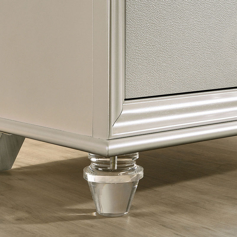 Perla Solid wood Nightstand - White