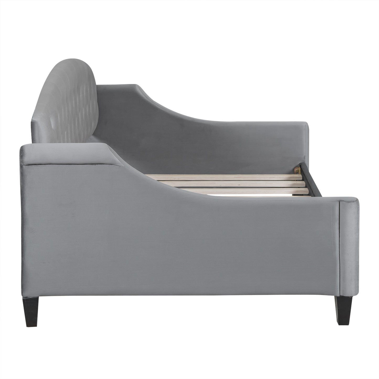 AF Luxury Tufted Button Twin Size Daybed - Gray