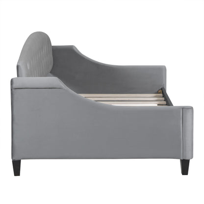 AF Luxury Tufted Button Twin Size Daybed - Gray