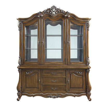 Latisha Antique Oak Finish Sideboard Buffet