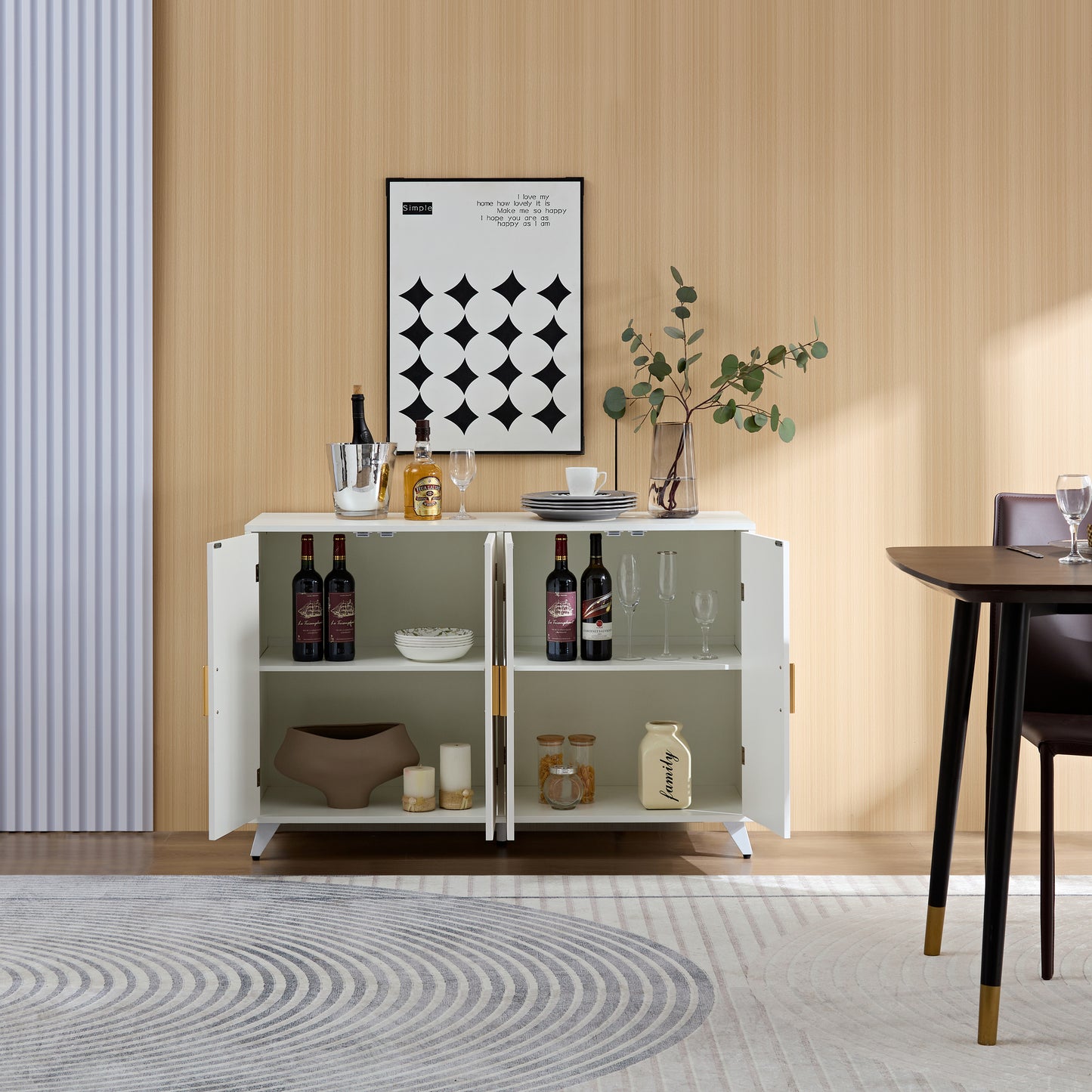Miller 4 doors Sideboard Buffet