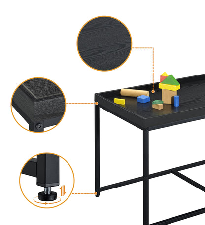 Monty Black Wood Grain 3 Piece Coffee Table Set