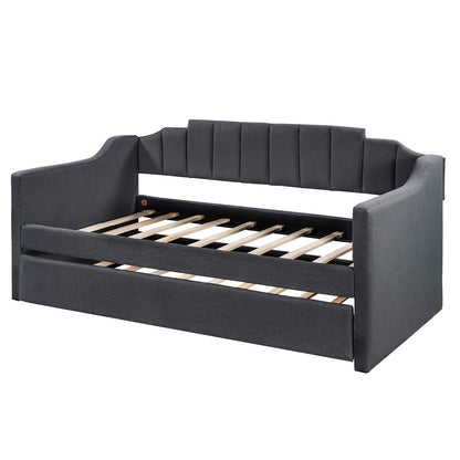 Yuma  Twin Size Daybed with Trundle - Black