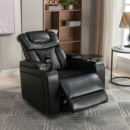 Comfort Max 270 Degree Swivel Power Recliner - Black