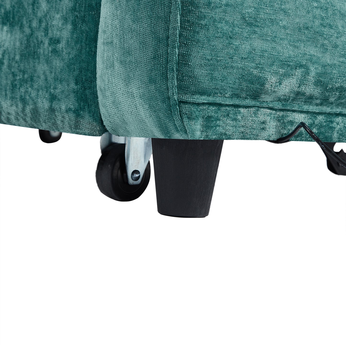 Rita Loveseat Pull-out Sofa Bed with Adjustable Backrest - Teal
