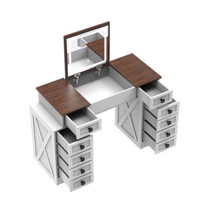 Cleo II Makeup Vanity Desk Set
