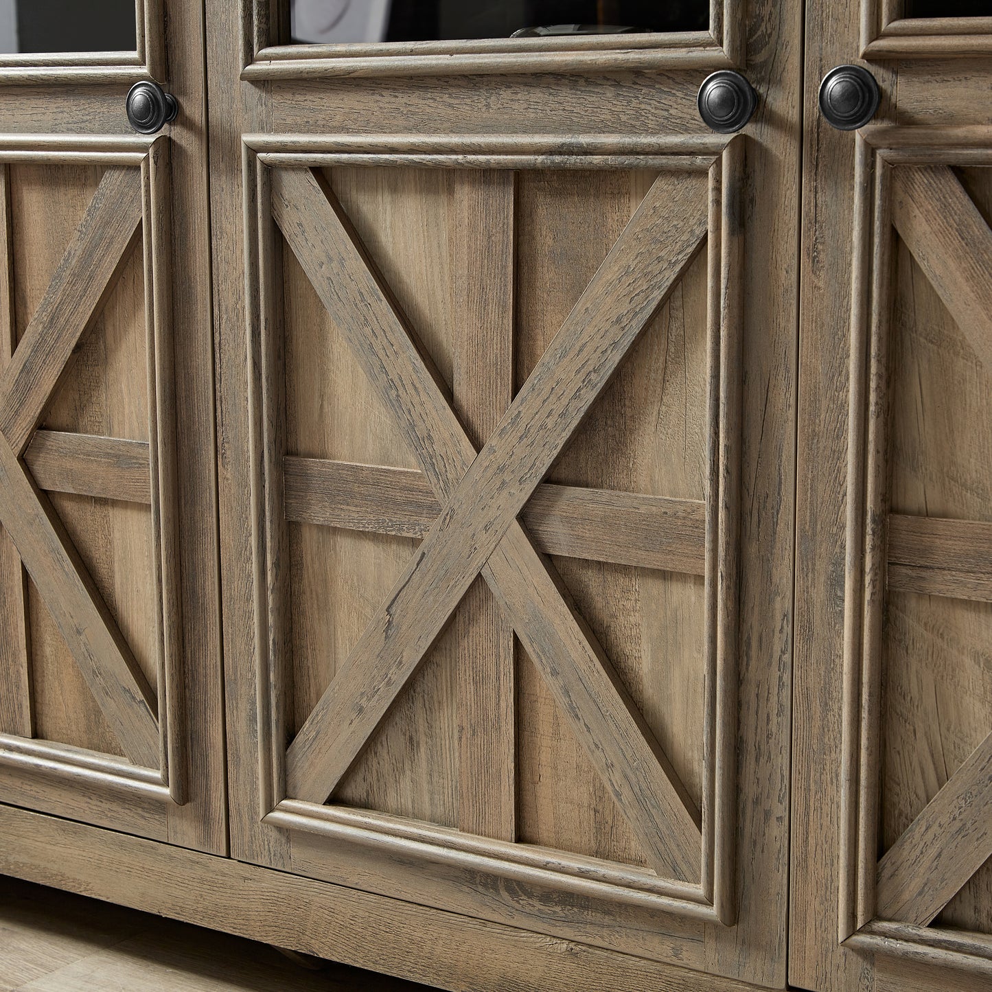 Rosa Farmhouse Sideboard Buffet - Gray Wash