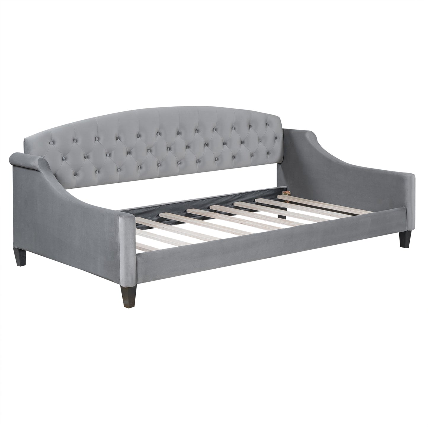 AF Luxury Tufted Button Twin Size Daybed - Gray