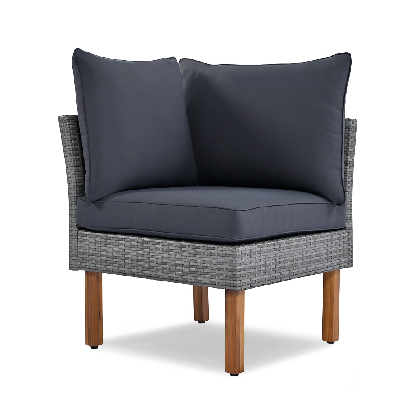 Dario 9 Pc Patio Rattan Furniture Set - Gray