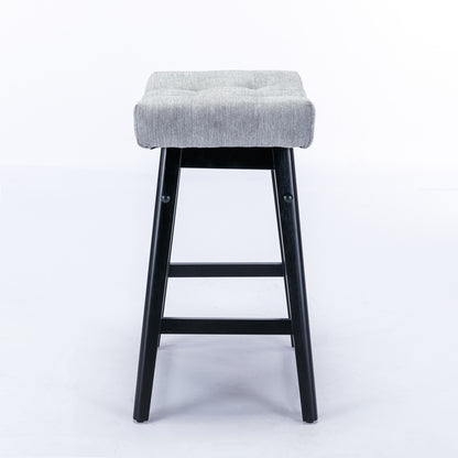 Farmhouse Counter Stools Height 25" -  Gray Set of 2