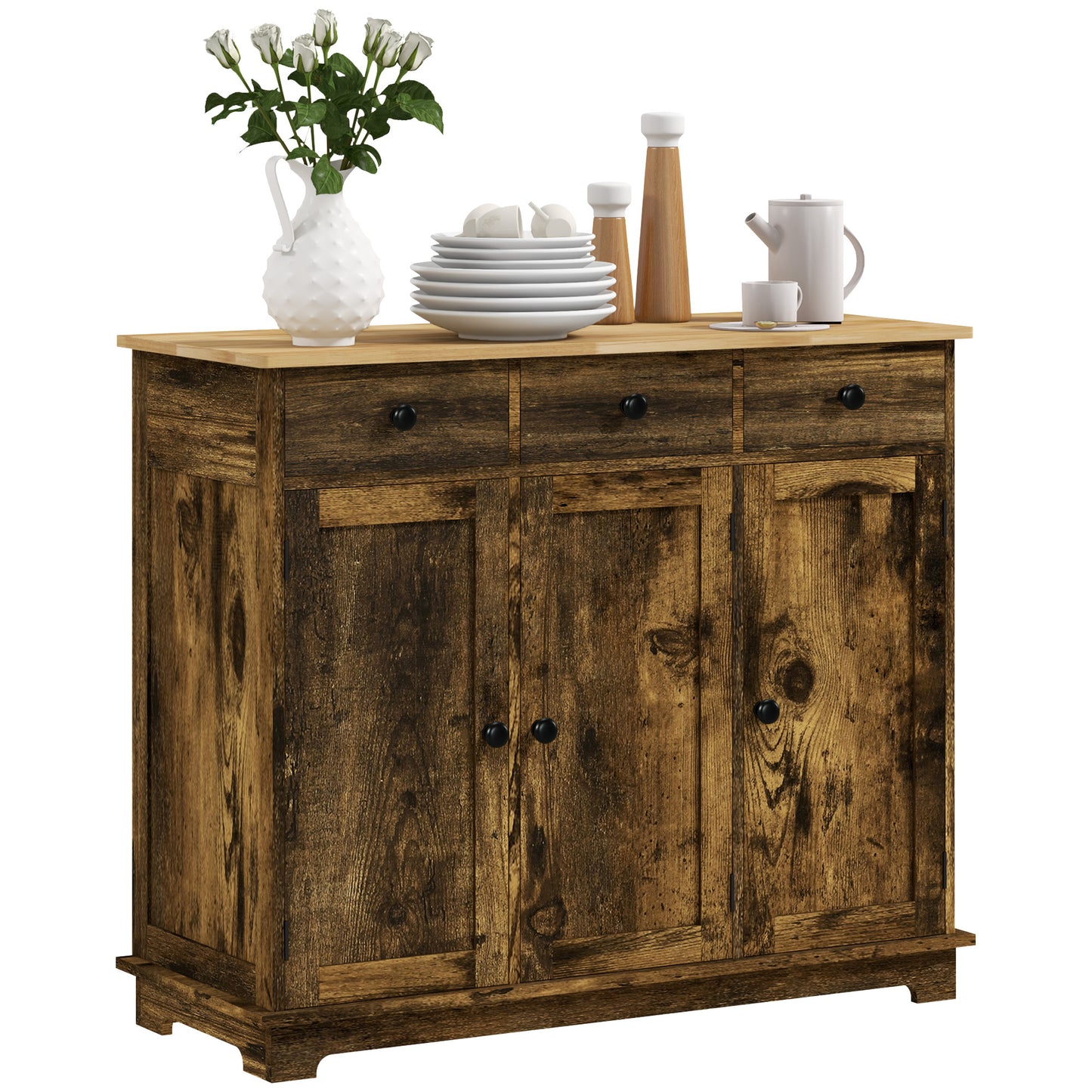 Moso Sideboard Buffet - Rustic Brown