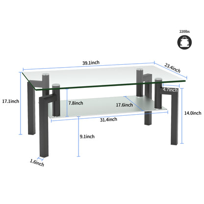 Asha Glass Coffee Table