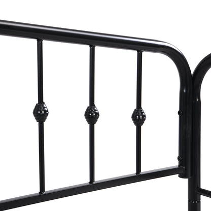 Zee Twin Size Metal Daybed with 2 Drawers - Black
