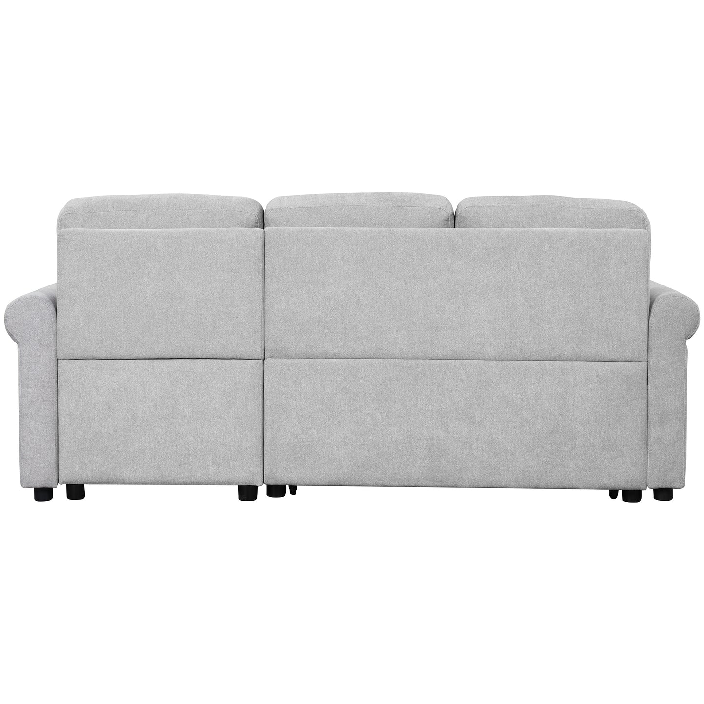 Otto Convertible Sleeper Sofa Bed W Storage - Gray