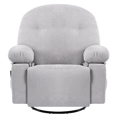 Meza Swivel Massage Rocker Recliner with Heat - Light Gray