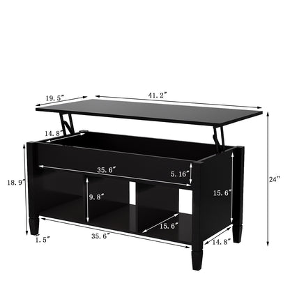 Wise Lift Top Coffee Table - Black