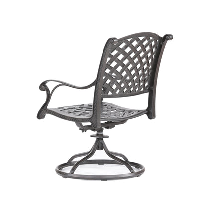 Mico Patio Dining Armchair With Cushion (Set of 2) - Navy Blue