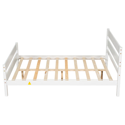Saba Full Size Platform Bed Frame - White