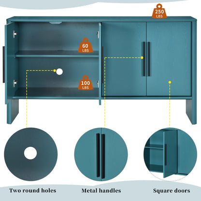 Miya Retro Sideboard Buffet - Teal