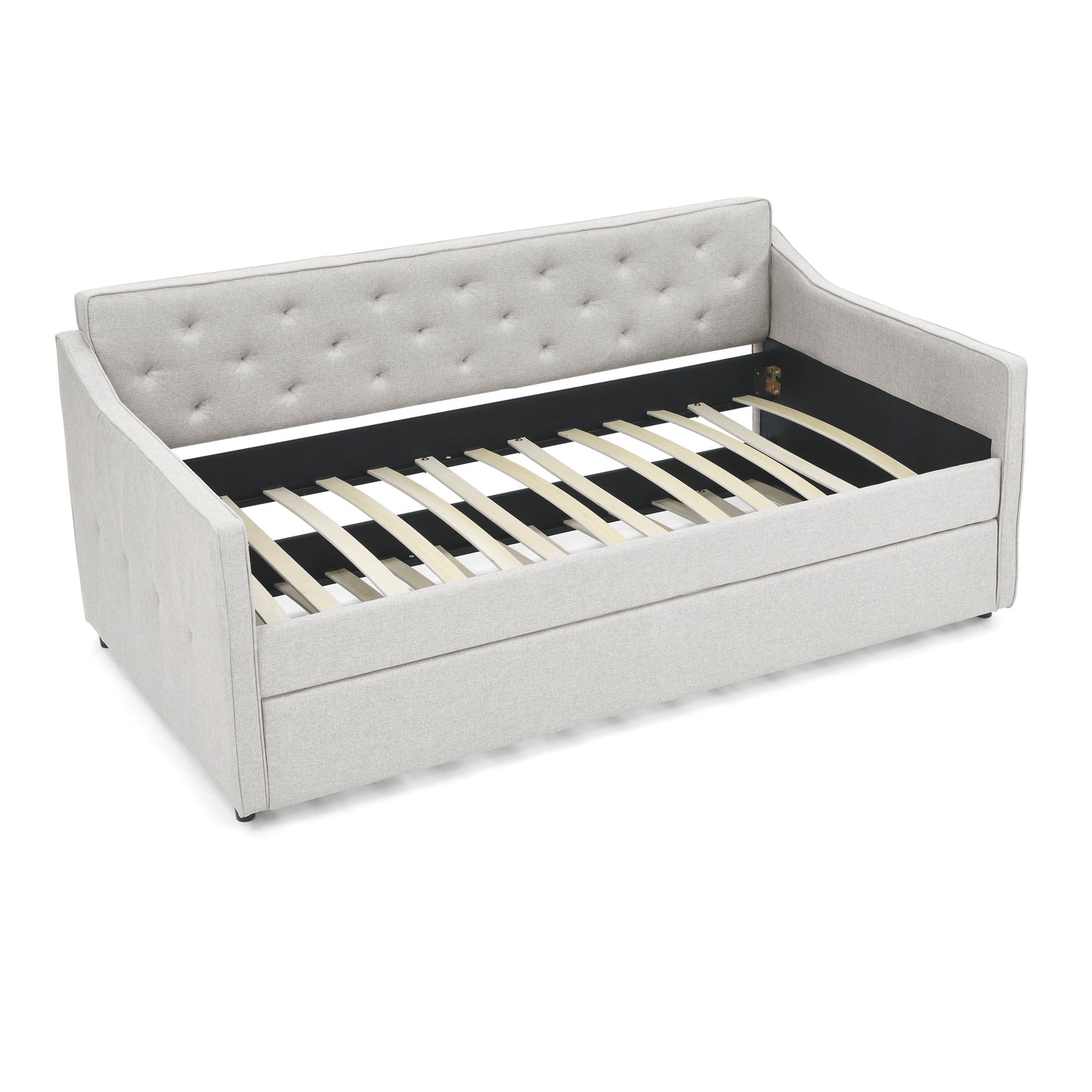 Hana Twin Size Daybed with Twin Size Trundle - Beige