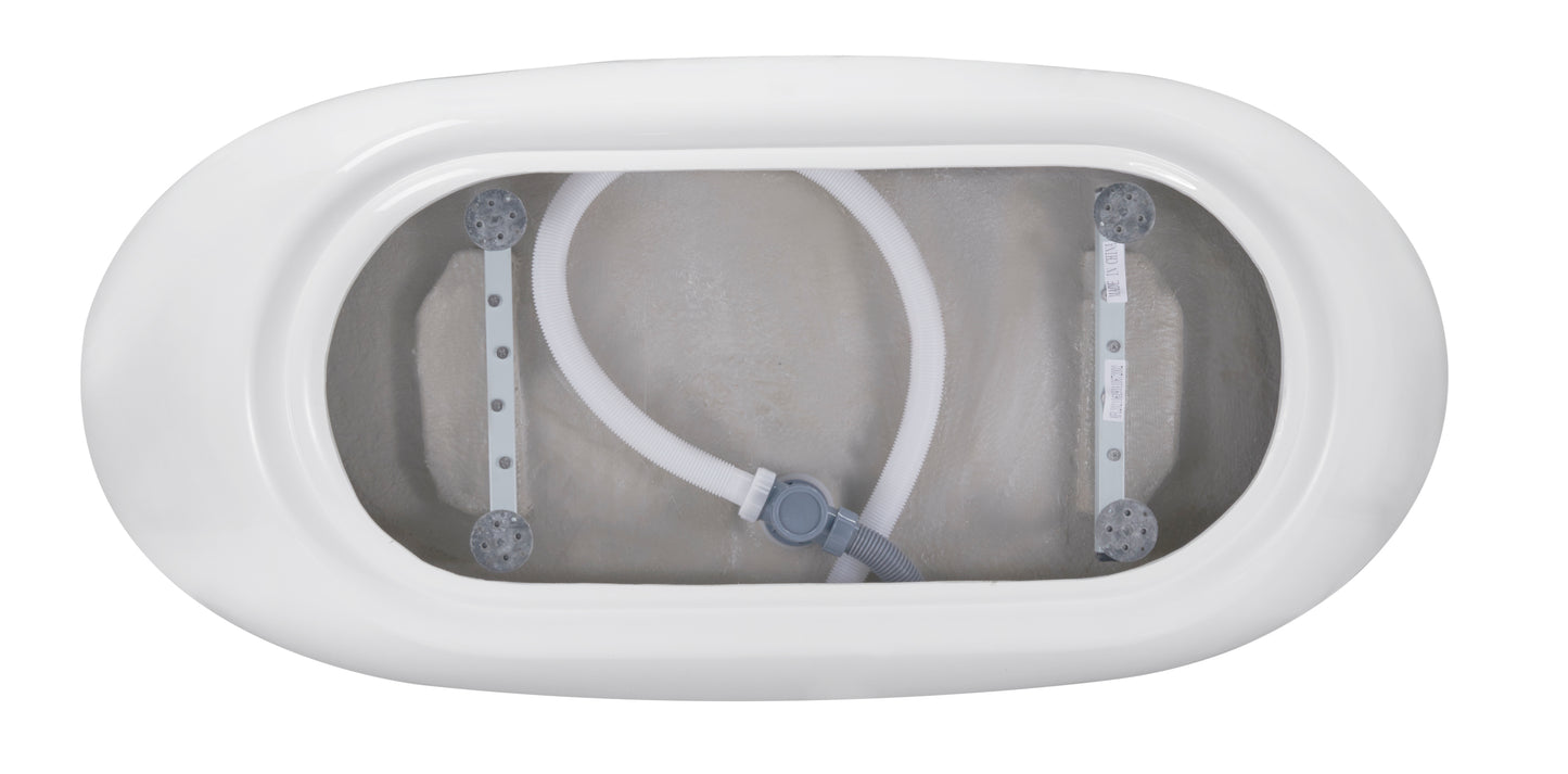 Osha 67"  Acrylic Freestanding Soaking Bathtub  - White