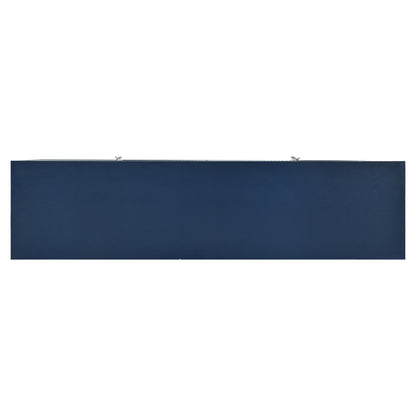 Aida Wave Geometric Design Sideboard Buffet - Navy Blue