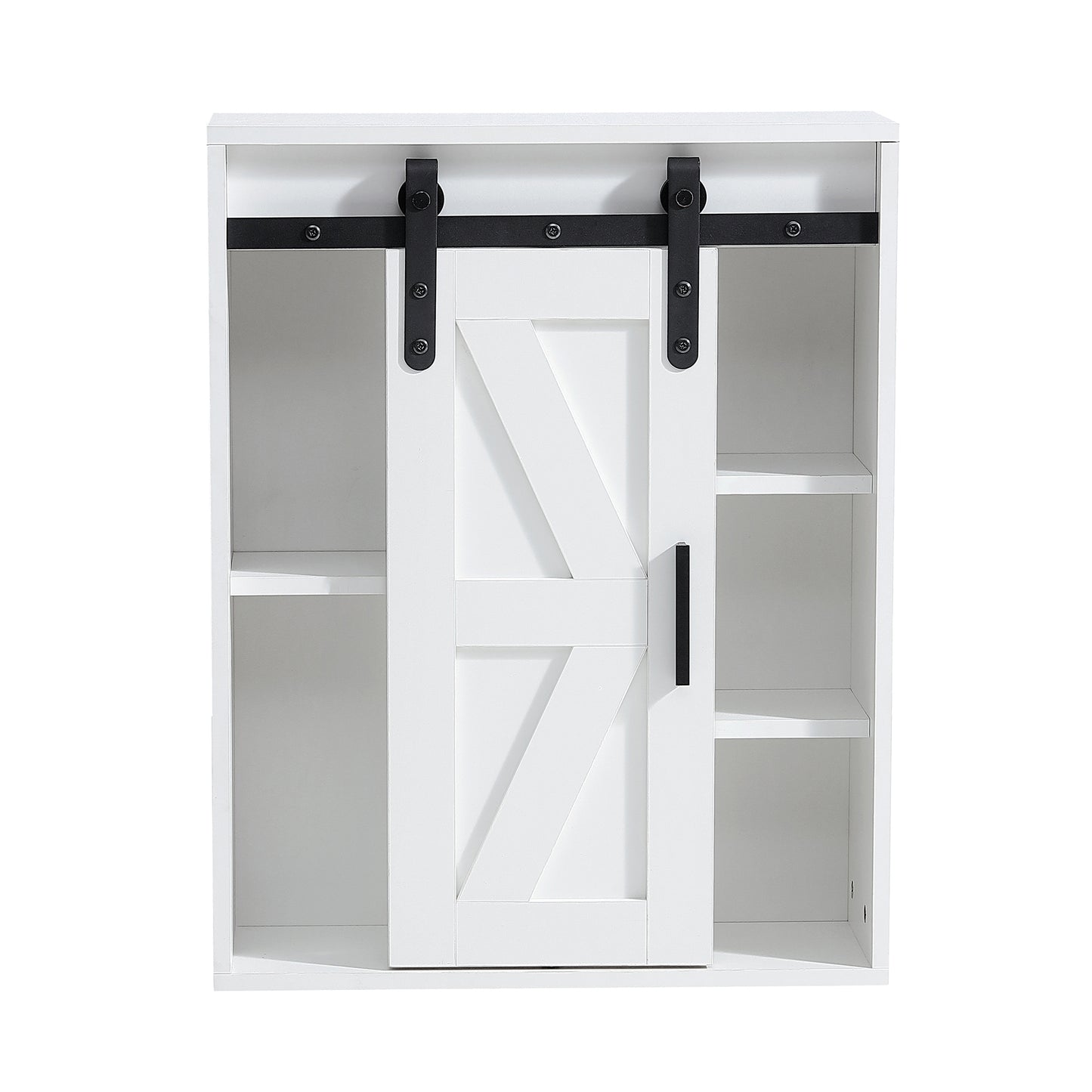 Lumber Wood  Storage Cabinet - White