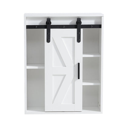 Lumber Wood  Storage Cabinet - White