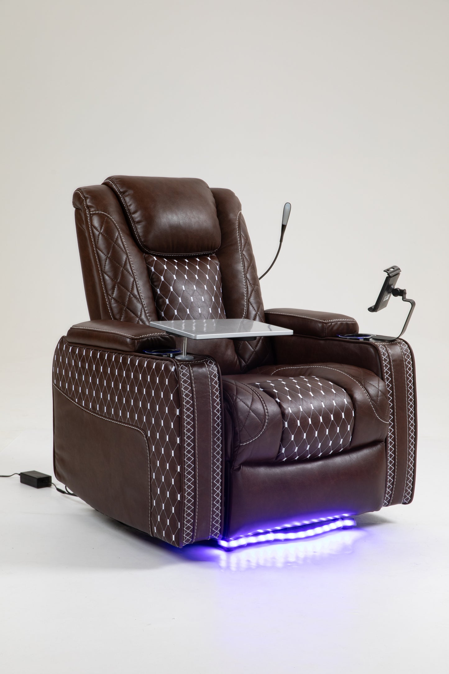 Warner One Power Recliner with Multifunctional Features - Brown