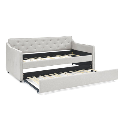 Hana Twin Size Daybed with Twin Size Trundle - Beige