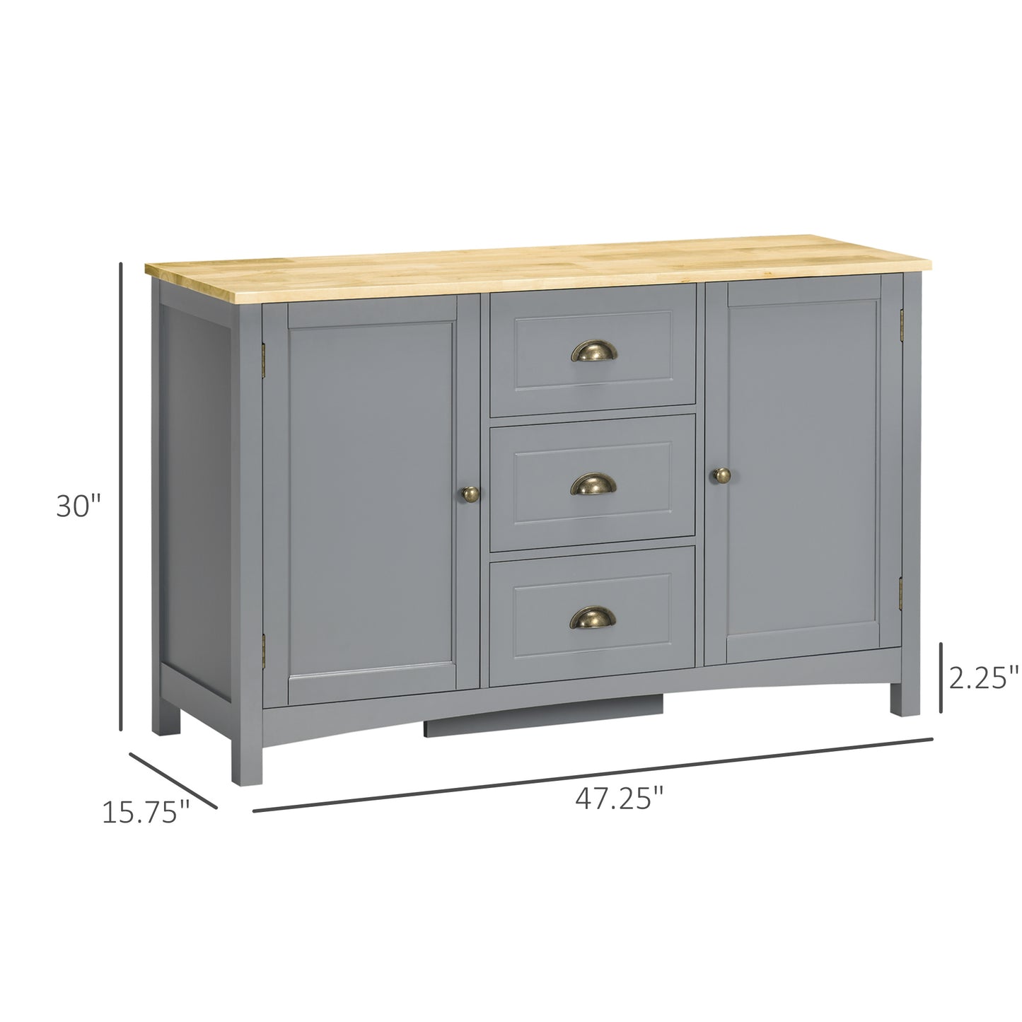 Clara Sideboard Buffet - Gray