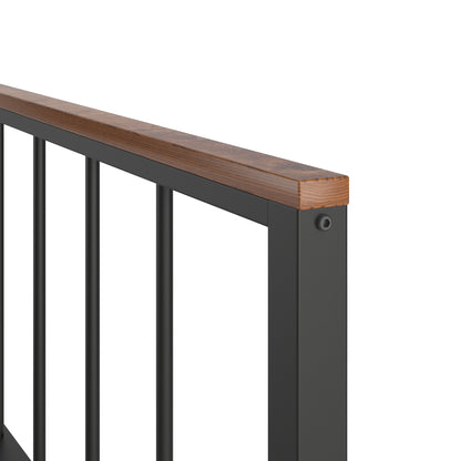 Marsh Full Size Metal Platform Bed - Black