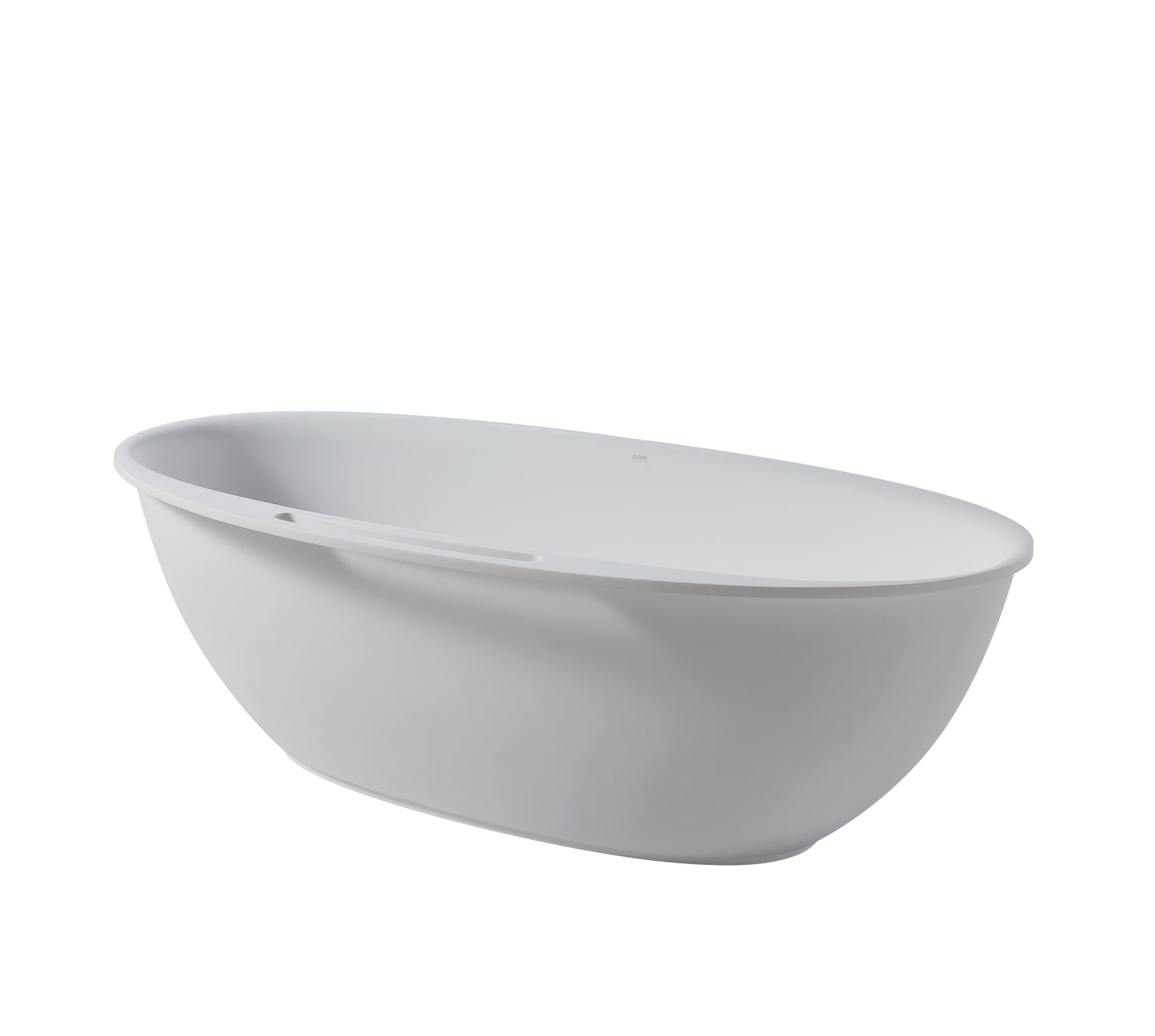 Rossi Solid Surface Freestanding Bathtub - White