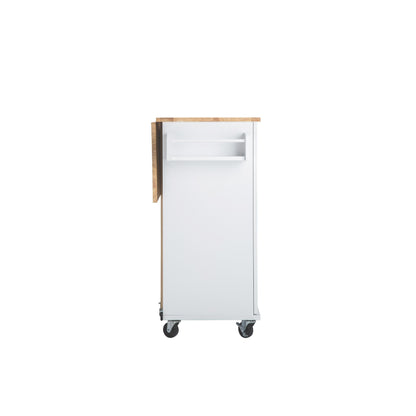Savvy Kitchen Island & Kitchen Cart - White