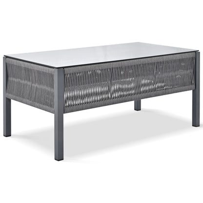 Mixon 4 Pc Patio Rope Sofa Set - Gray